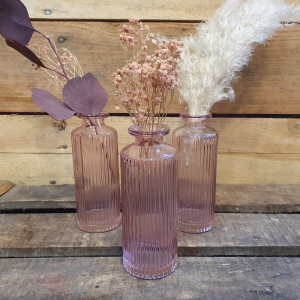 Fiole striée Lily – Rose