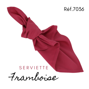 Serviette en tissus – Framboise