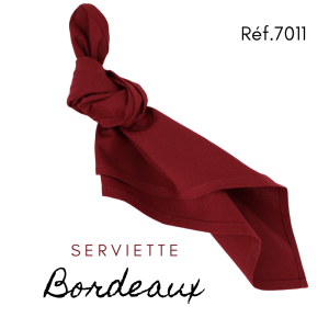 Serviette en tissus – Bordeaux