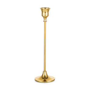 Location bougeoir fin doré H23.50cm