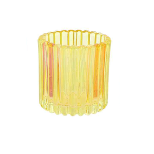 Photophore MIRA jaune (Ø7,5×7,5cm)