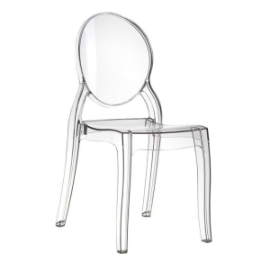 Chaise Médaillon Elisabeth PLEXI transparante