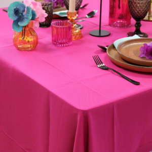 Nappe rectangle en tissus 150*240cm – Fushia