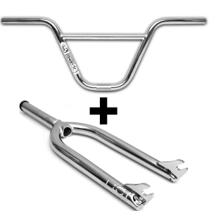 Pack FOUNDATION Chrome Fourche P-25 & Guidon Protein 9″