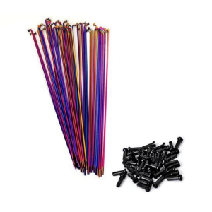 Pack TOTAL BMX de 20 Rayons Double Butted Rainbow