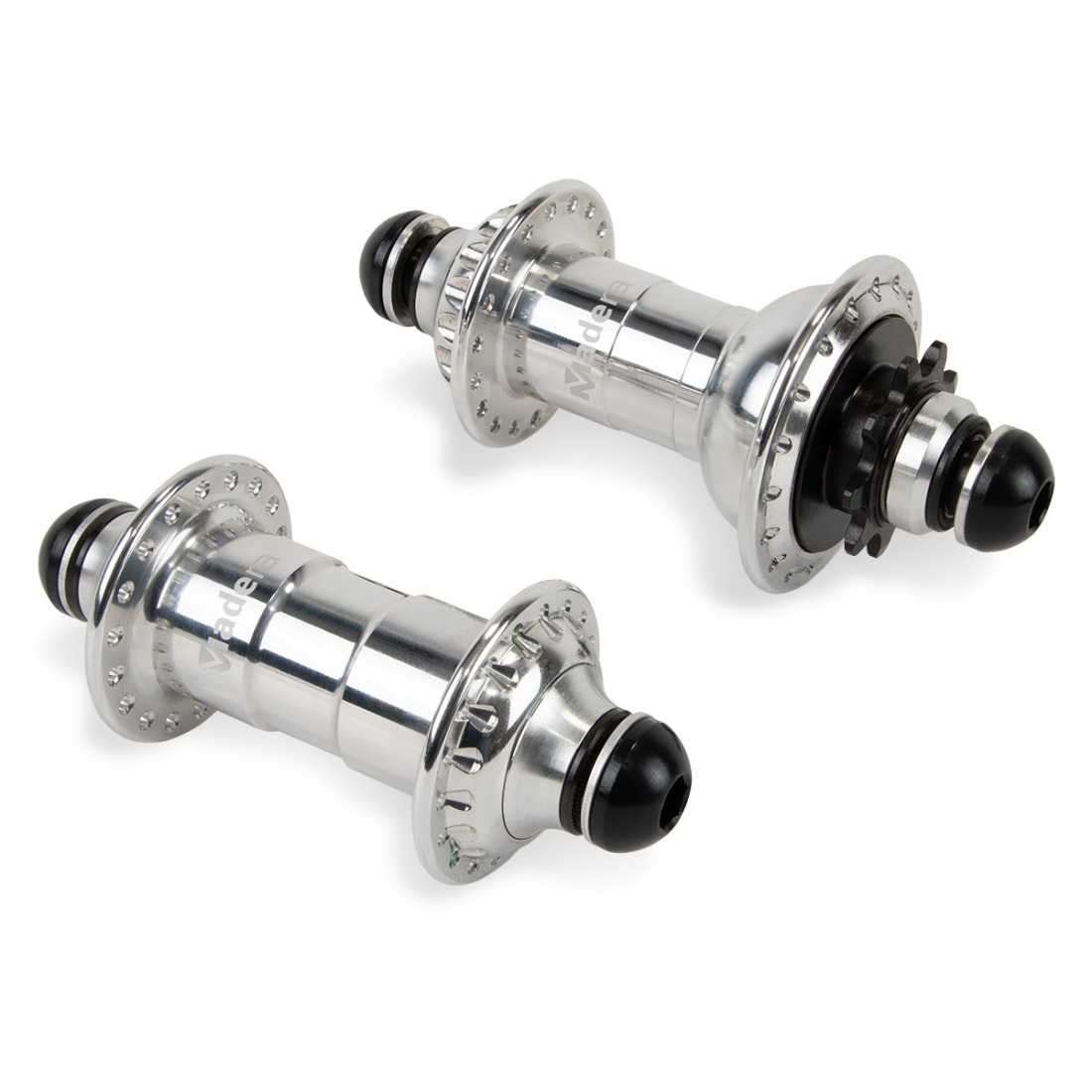 Paire de moyeux MADERA Pilot V2 Silver Button – Image 2