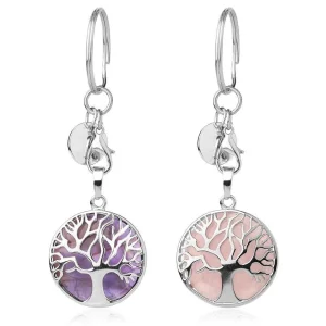 Porte-Clé Arbre de Vie Les Pierres Naturelles