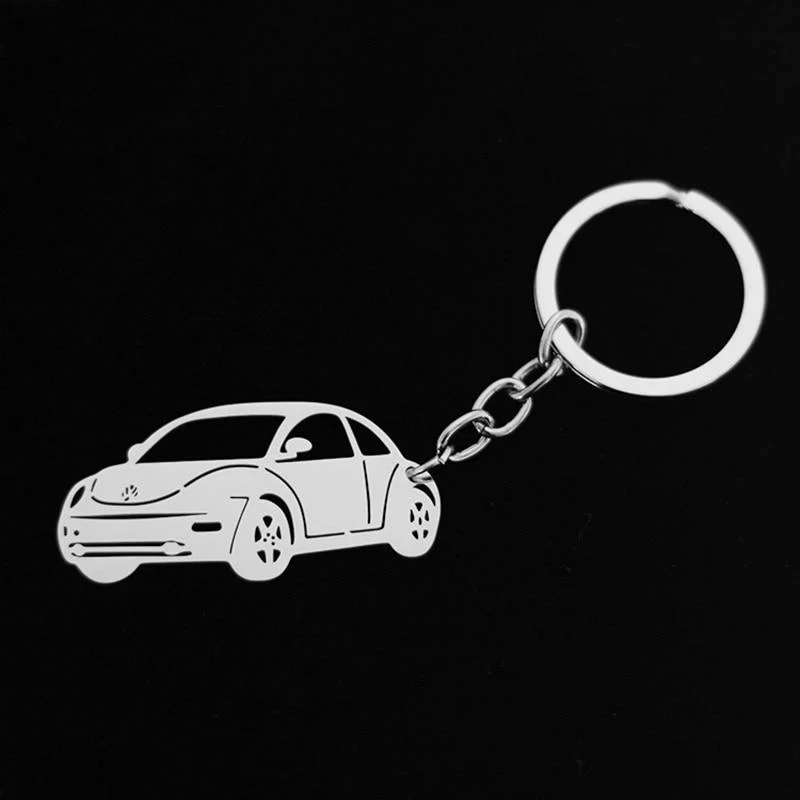 Porte-Clé Voiture La Forme Argentée
