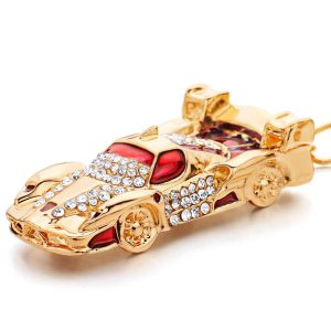Porte-Clé Voiture  La Sportive Dorée